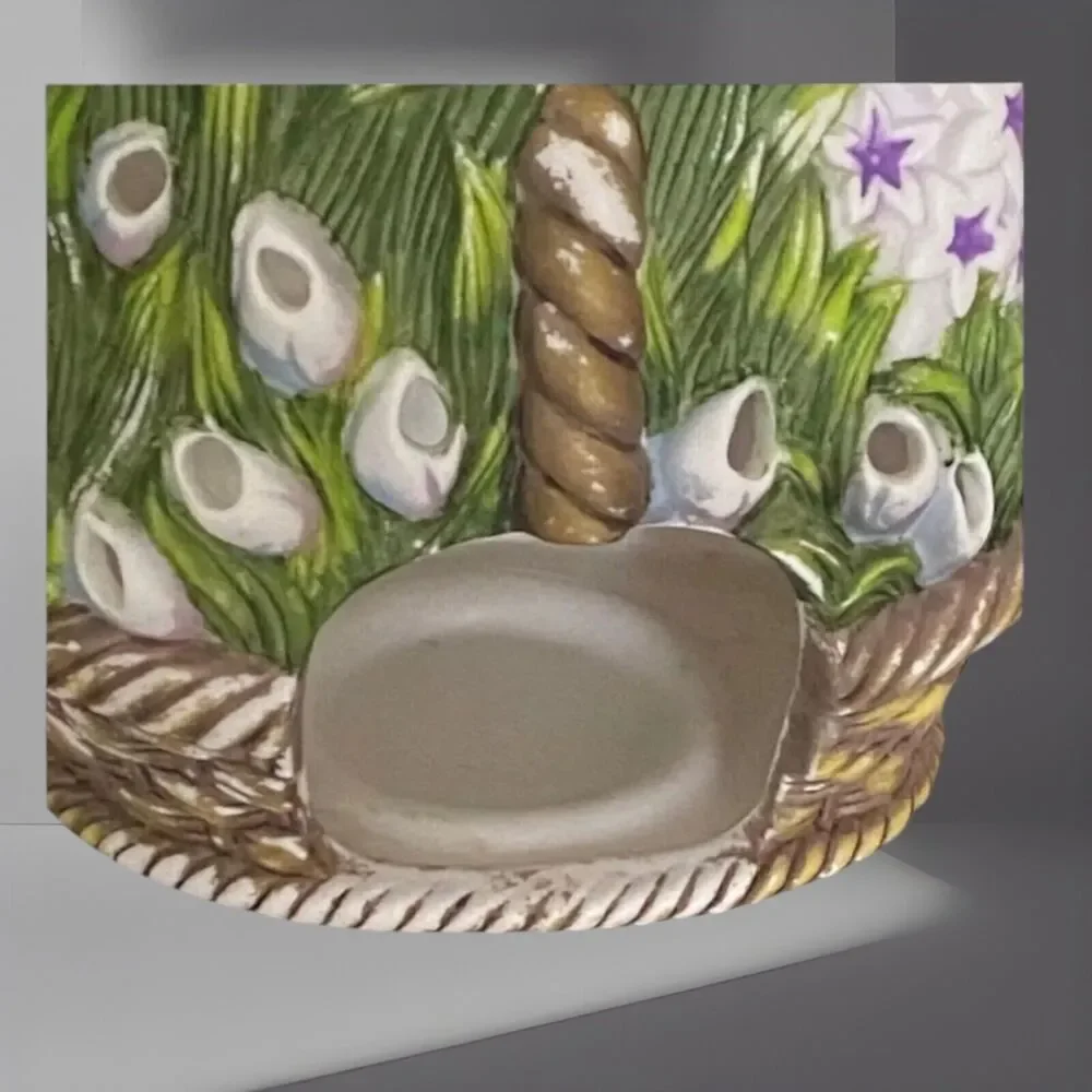Partylite Tealight Holder Floral Bouquet P7747  Retired 8” x 5”